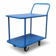 Тележка платформенная Стелла-техник КП-2-М-5-8-160-К, 2-х ярусная, 500х800 мм Тележка платформенная Стелла-техник КП-2-М-5-8-160-К, 2-х ярусная, 500х800 мм