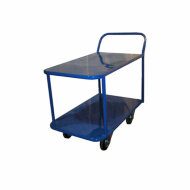 Тележка платформенная Стелла-техник КП-2-М-160-К, 2-х ярусная, 700х1200 мм, металл Тележка платформенная Стелла-техник КП-2-М-160-К, 2-х ярусная, 700х1200 мм, металл