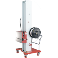 Полуавтоматическая мобильная стреппинг-машина TP-202MH Mini Hori для горизонтальной обвязки паллет