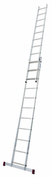 Двухсекционная выдвижная лестница CORDA 2х11 с траверсой, артикул 032195 Двухсекционная выдвижная лестница CORDA 2х11 с траверсой, артикул 032195
