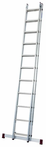 Двухсекционная выдвижная лестница CORDA 2х11 с траверсой, артикул 032195 Двухсекционная выдвижная лестница CORDA 2х11 с траверсой, артикул 032195