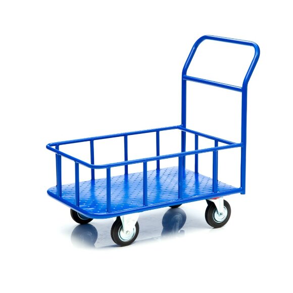 Тележка платформенная Стелла-техник КПБ-300-125-К, с бортом, 600х900 мм