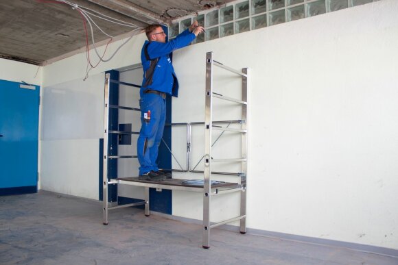 Складывающиеся подмости CORDA, пример использования