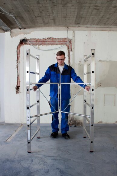 Складывающиеся подмости CORDA, пример использования