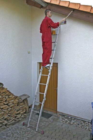 Универсальная шарнирная лестница CORDA, пример использования