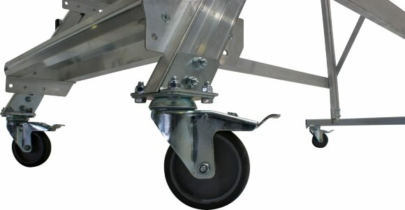 Односторонняя передвижная лестница CORDA с площадкой, особенности продукта