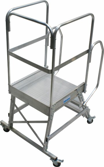 Односторонняя передвижная лестница CORDA с площадкой