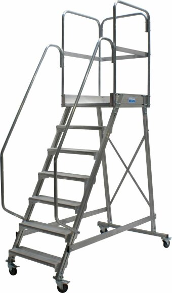 Односторонняя передвижная лестница CORDA с площадкой
