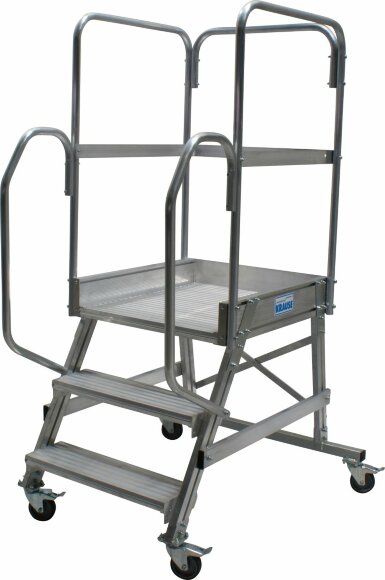 Односторонняя передвижная лестница CORDA с площадкой