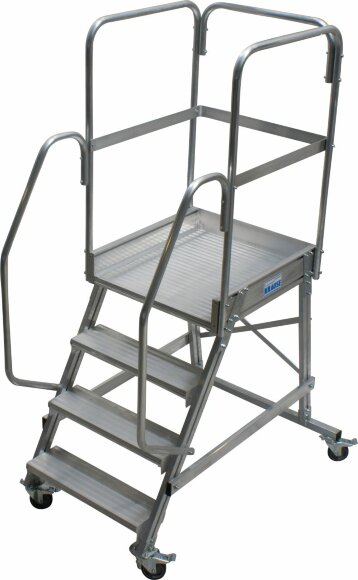 Односторонняя передвижная лестница CORDA с площадкой