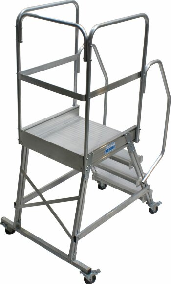 Односторонняя передвижная лестница CORDA с площадкой