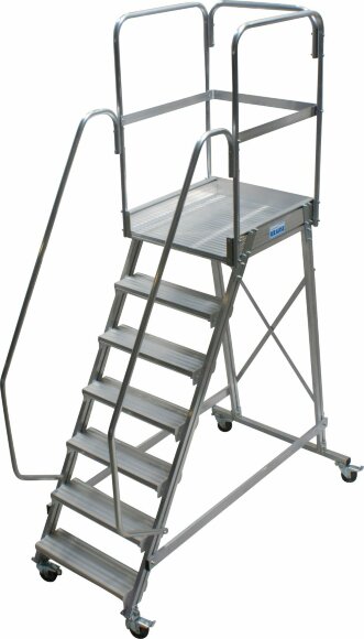 Односторонняя передвижная лестница CORDA с площадкой