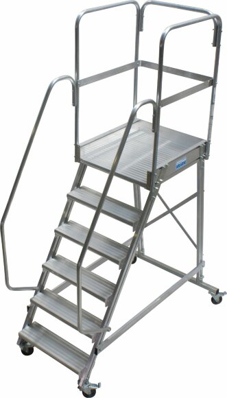 Односторонняя передвижная лестница CORDA с площадкой