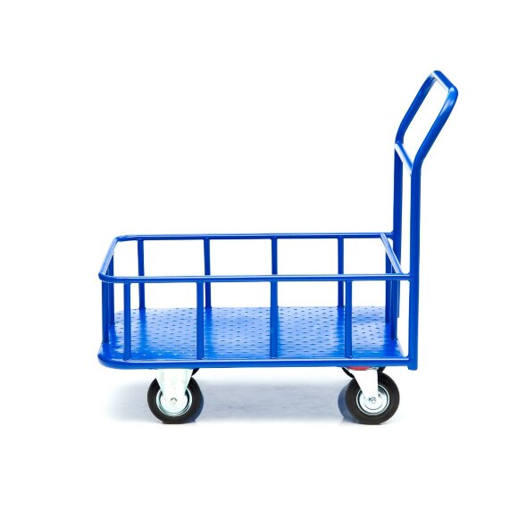 Тележка платформенная Стелла-техник КПБ-300-160-К, с бортом, 600х900 мм