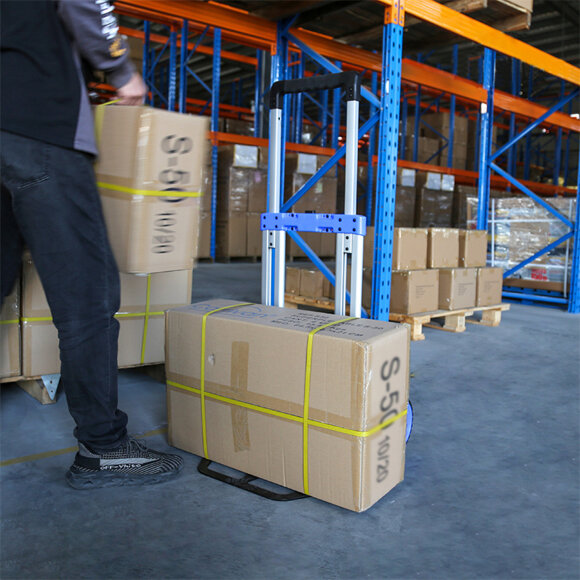 Тележка ручная Стелла-техник FW-90M складная, алюминий, сталь, грузоподъемность 125 кг