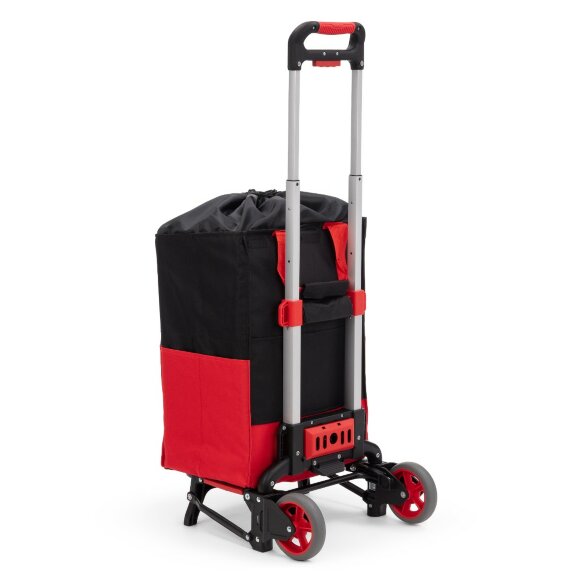 Сумка-тележка хозяйственная складная на колесах Стелла-техник MCB, съемная сумка, 60 кг