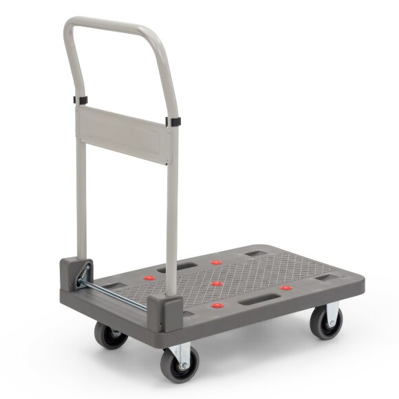 Тележка грузовая платформенная Стелла-техник FW-150П со складной ручкой, 150 кг