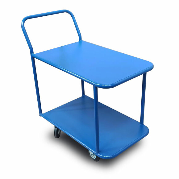 Тележка платформенная Стелла-техник КП-2-М-5-8-160-К, 2-х ярусная, 500х800 мм