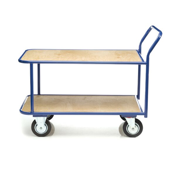 Тележка 2-х ярусная с фанерными платформами Стелла-техник КП-2-Ф-5-8-200-И, (500х800)