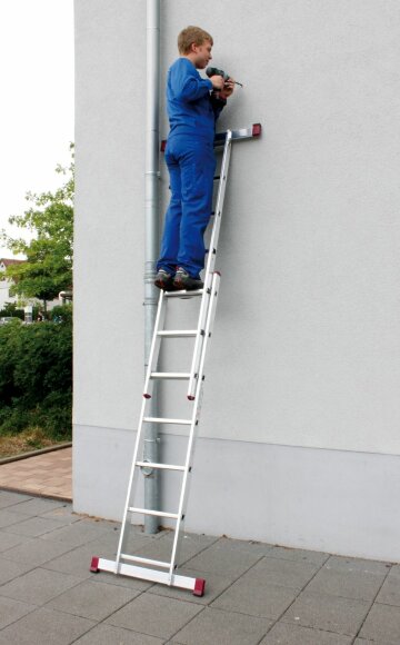 Лестничные подмости CORDA 2х7, пример использования