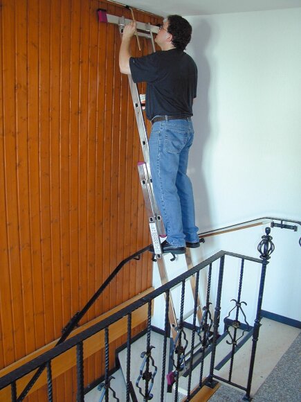 Лестничные подмости CORDA 2х6, пример использования