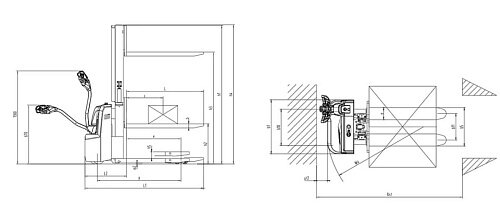 Электроштабелер Xilin CDD10RDS-E / CDD12RDS-E