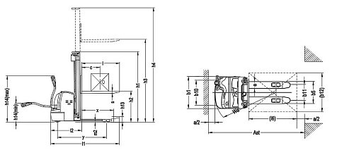 Электроштабелер Xilin CDDR10 / CDDR12 / CDDR15