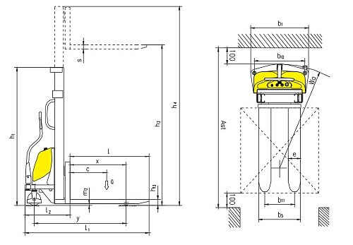 Электроштабелер Xilin CDD10B-III / CDD15B-III Электроштабелер Xilin CDD10B-III / CDD15B-III