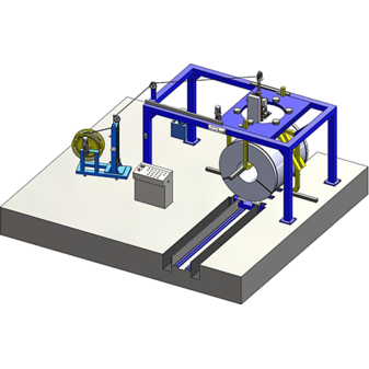 Машина для кольцевой и радиальной обвязки бухт