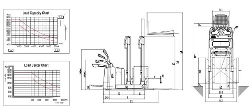 Электроштабелер Xilin CQD12R / CQD15R Электроштабелер Xilin CQD12R / CQD15R