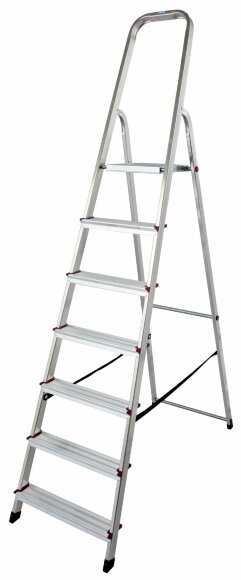 Стремянка односторонняя CORDA 1х7, артикул 000743 Стремянка односторонняя CORDA 1х7, артикул 000743