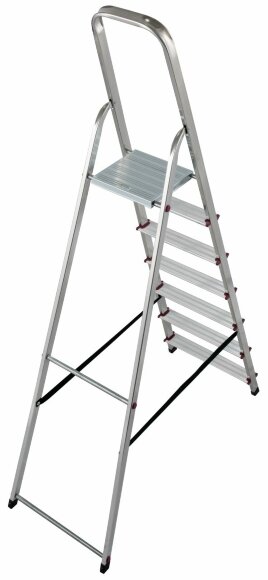 Стремянка односторонняя CORDA 1х7, артикул 000743 Стремянка односторонняя CORDA 1х7, артикул 000743