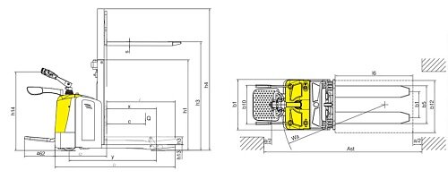 Электротележка Xilin CBD20SR