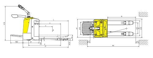 Электротележка Xilin CBD20R-II / CBD25R-II