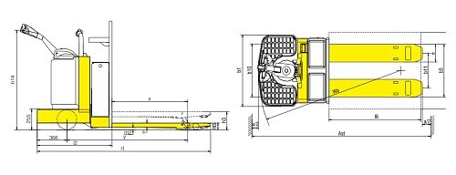 Электротележка Xilin CBD25T / CBD30T