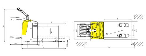 Электротележка Xilin CBD30R-II