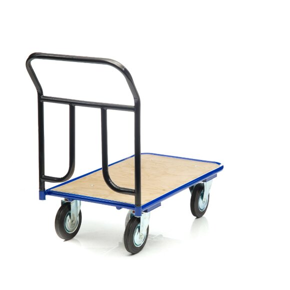 Тележка платформенная Стелла-техник КПТ-500-150-И, с фанерой, 600х1000 мм