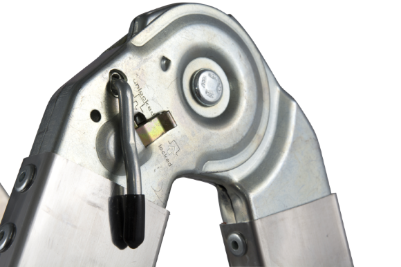 Шарнирная телескопическая лестница с выдвижными боковинами TELEVARIO 4х5