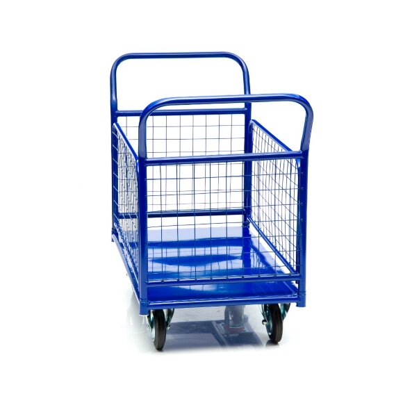 Тележка платформенная Стелла-техник КПО-500С-200-К, с бортами, 650х1150 мм