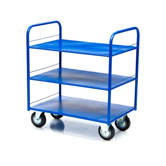 Тележка платформенная Стелла-техник КР-3-150-И 3-х ярусная, 600х900 мм Тележка платформенная Стелла-техник КР-3-150-И 3-х ярусная, 600х900 мм