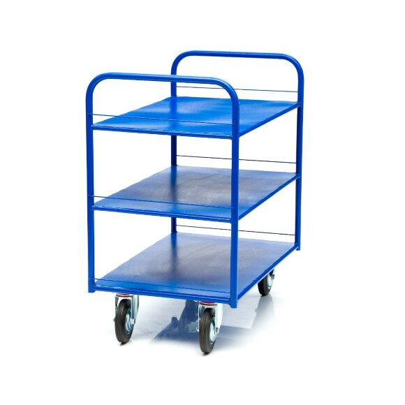 Тележка платформенная Стелла-техник КР-3-150-И 3-х ярусная, 600х900 мм Тележка платформенная Стелла-техник КР-3-150-И 3-х ярусная, 600х900 мм